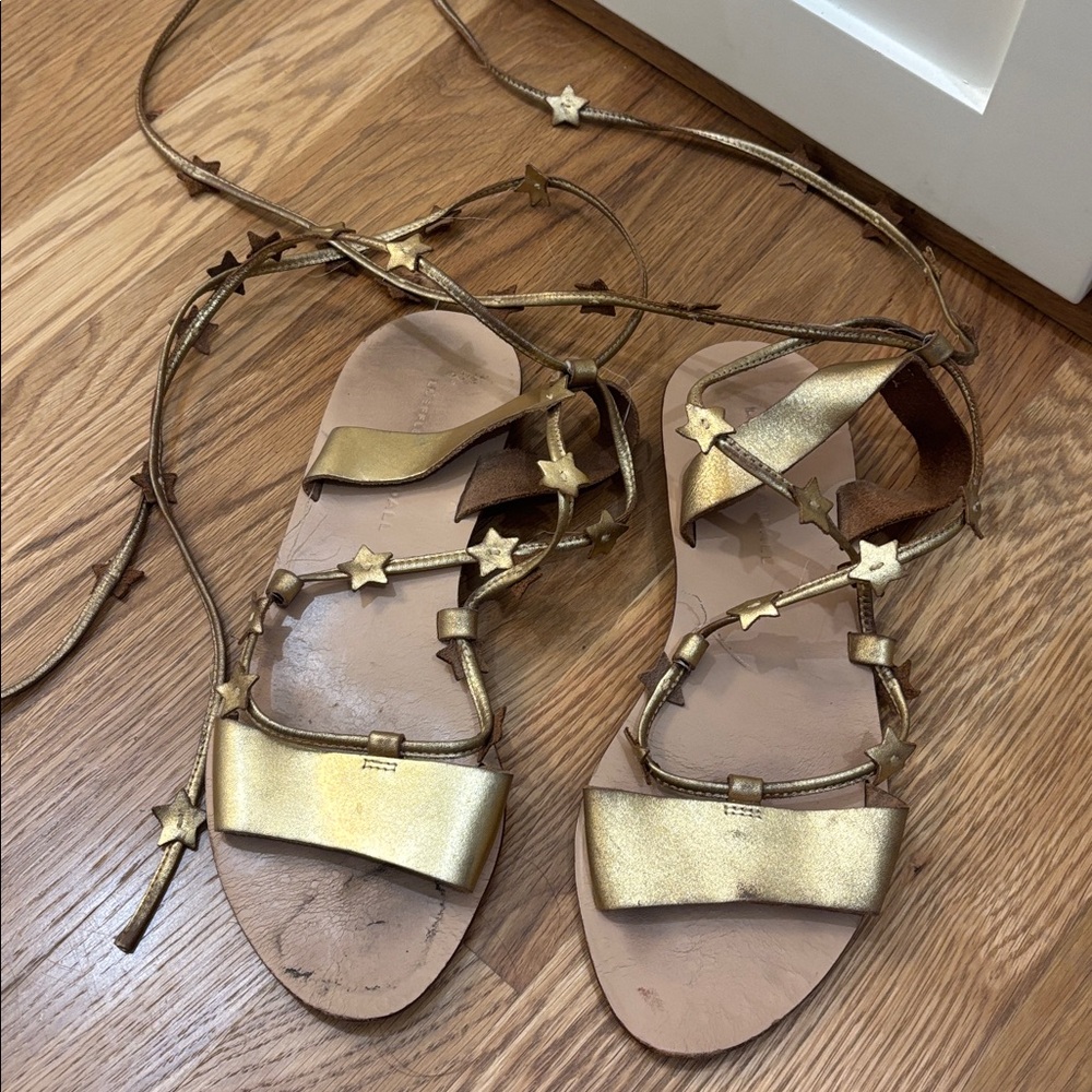 Loeffler Randall Gold Star Sandals